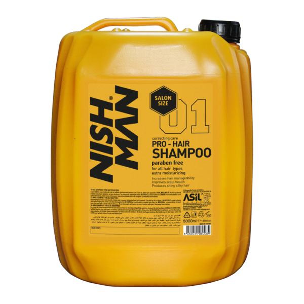 NISHMAN ULTRA EKONOMİK BOY PROFESYONEL SALON ŞAMPUANI 5000 ML