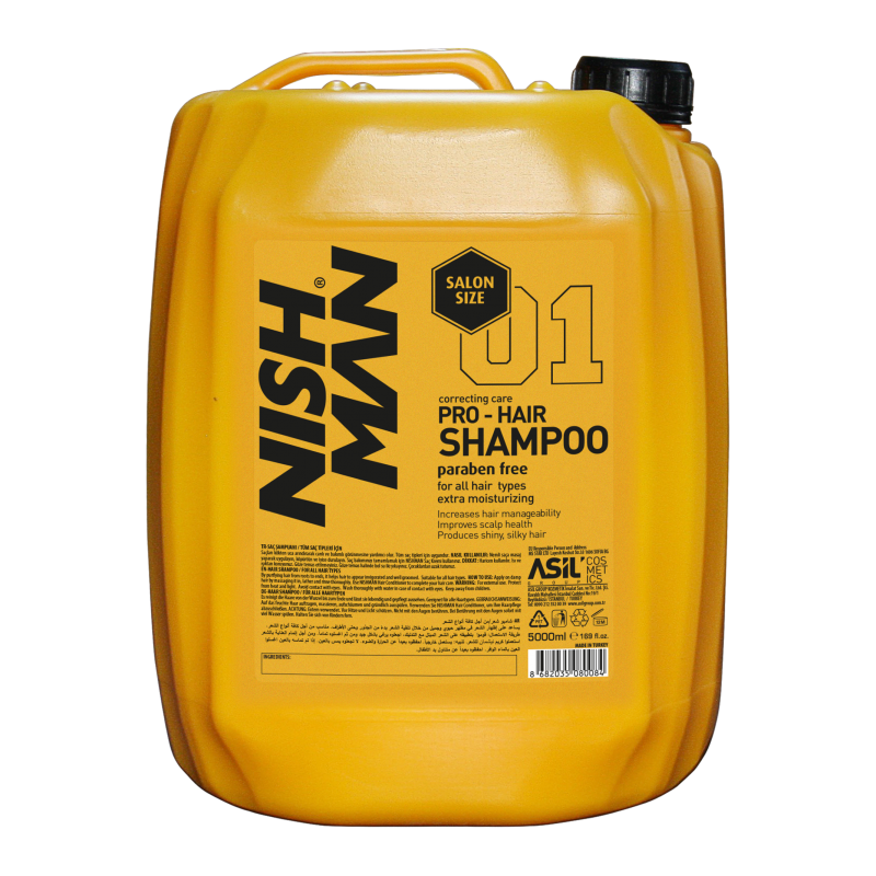 NISHMAN 5000 ML EKONOMİK BOY PROFESYONEL SALON ŞAMPUANI
