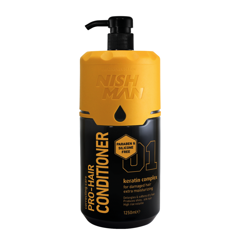 NISHMAN SİLİKON ve PARABEN İÇERMEYEN SAÇ BAKIM KREMİ  1250 ML & 400 ML