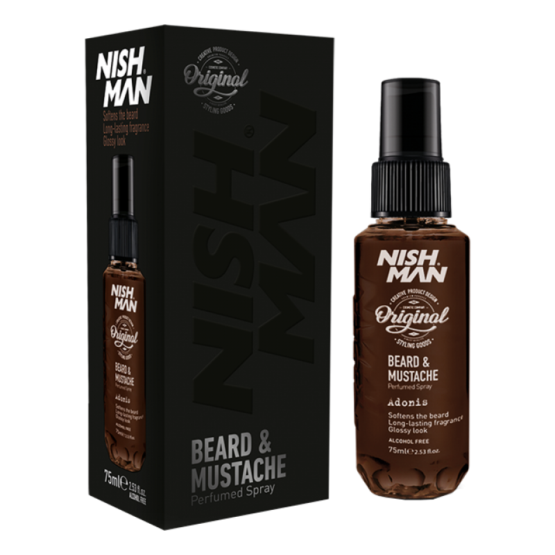 NISHMAN ALKOL İÇERMEYEN SAKAL & BIYIK BAKIM PARFÜMÜ 75 ML ADONIS