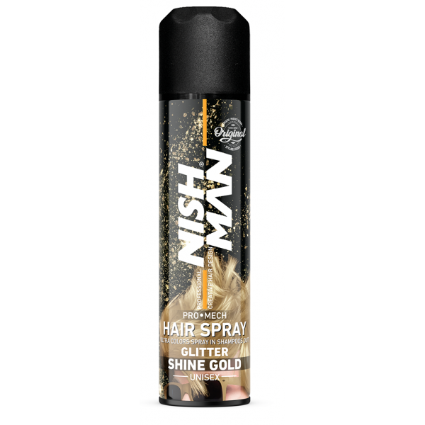 NISHMAN SAÇ RENKLENDİRİCİ SİMLİ MECK SPREY 150 ML / GOLD