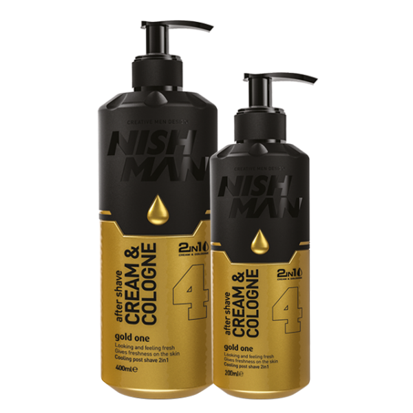 NISHMAN TIRAŞ SONRASI 2si1 ARADA N.4 KREM KOLONYA - 200 ML & 400 ML