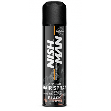 NISHMAN SAÇ RENKLENDİRİCİ MECK SPREY 150 ML / SİYAH