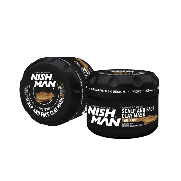 NISHMAN SAÇ DERİSİ ve CİLT İÇİN VOLKANİK KİL MASKESİ (ÇAMUR MASKE) 450Gr